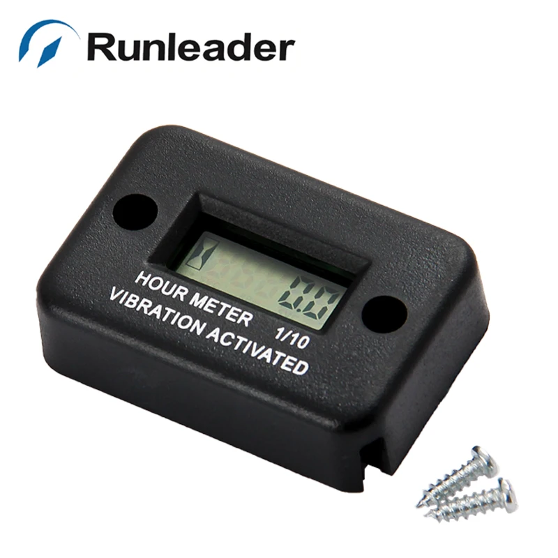 (20pcs/lot) Small Engine LCD Vibration activated hour meter for Marine ATV Motorcycle Snowmobile jet ski tractor truck | Автомобили и