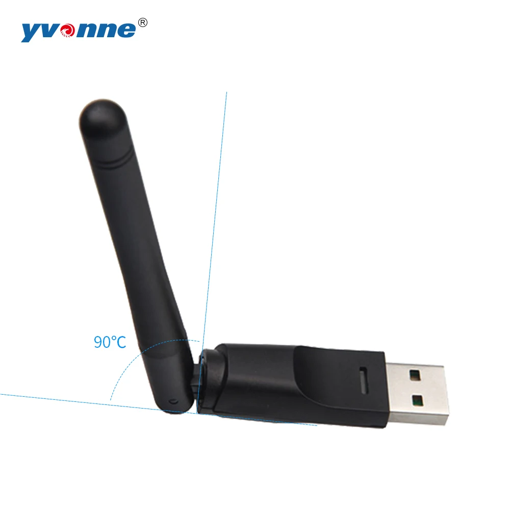Ralink RT5370 USB 2.0 WiFi Wireless Network Card 150mbps 802.11 b/g/n LAN Adapter with rotatable Antenna 2.4G | Компьютеры и офис