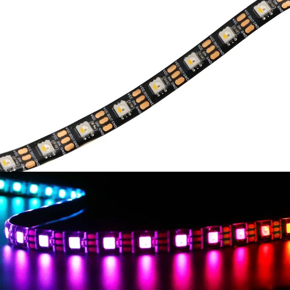 5 м в SK6812 RGBW гибкая светодиодная лента RGBCW RGB + Теплый Холодный белый (аналогичный