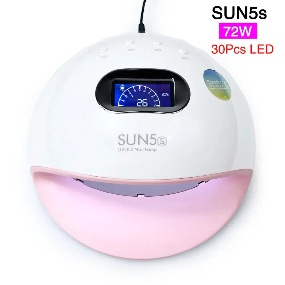 Новая быстрая сушка SUN5s 72 Вт УФ-лампа умная Светодиодная лампа аппарат для сушки