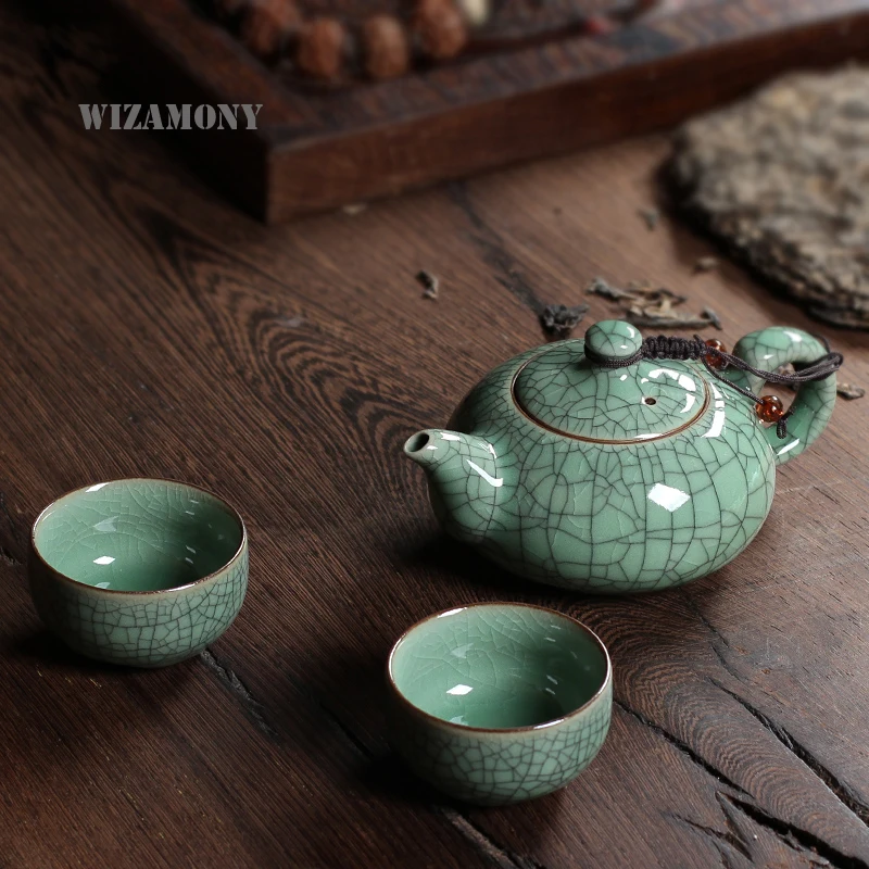 WIZAMONY новый набор из 3 предметов высококачественный китайский фарфоровый чайный
