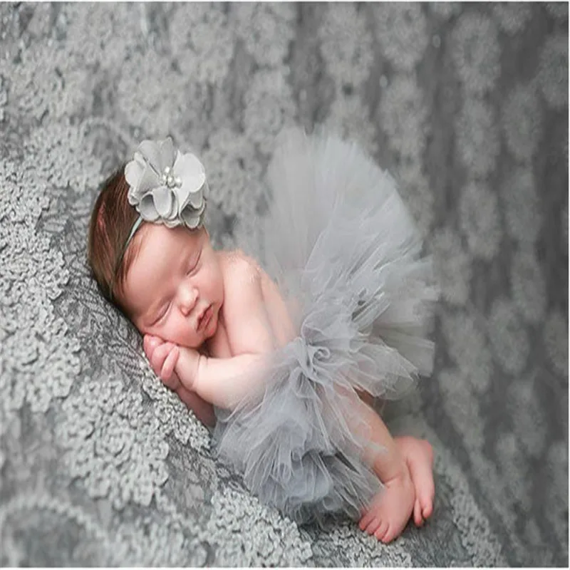 Детская серая юбка-пачка юбки-пачки для младенцев девочек пышная юбка из тюля