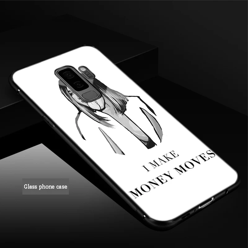 Жутким черепом сотовый Чехол из закаленного стекла для телефона для samsung Galaxy A6 A6S A8 A8S J6 J8 S8 S9 S10 PLUS, NOTE 8, 9