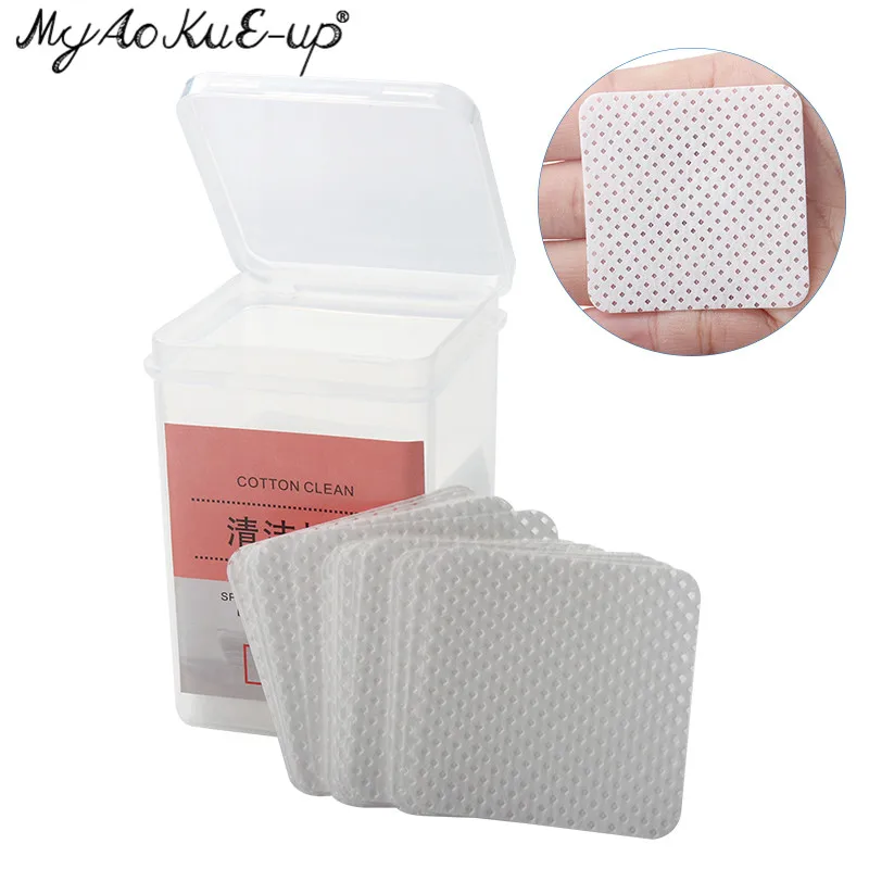 Glue Remover Wipe Клей для ресниц жидкость для снятия хлопчатобумажные салфетки 170 шт./кор. очиститель голубой гель для ногтей советы жидкость для снятия лака Бумага салфетки для ресниц Макияж инструменты - Длина: Glue Remover Wipe