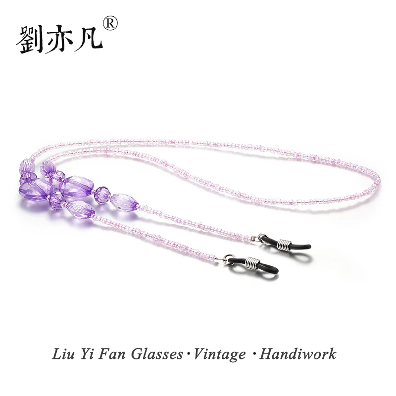 

free shipping Acrylic fashion Simple Vintage Casual Beaded Eyeglass Eyewears Sunglasses Reading Glasses Chain Cord Holder