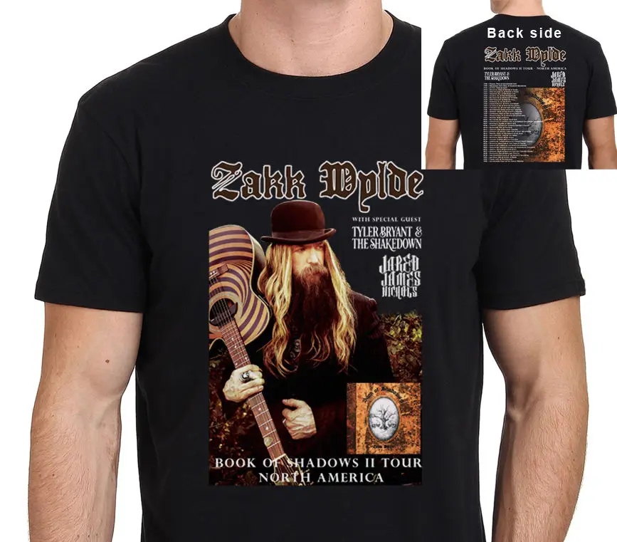 Распродажа модной одежды 100% хлопок Zakk Wylde Книга теней с круглым вырезом | Отзывы и видеообзор