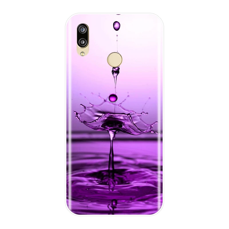 Задняя крышка для Huawei P8 P9 P10 P20 Lite 2017 мягкий силиконовый фиолетовый чехол P Smart Plus Pro