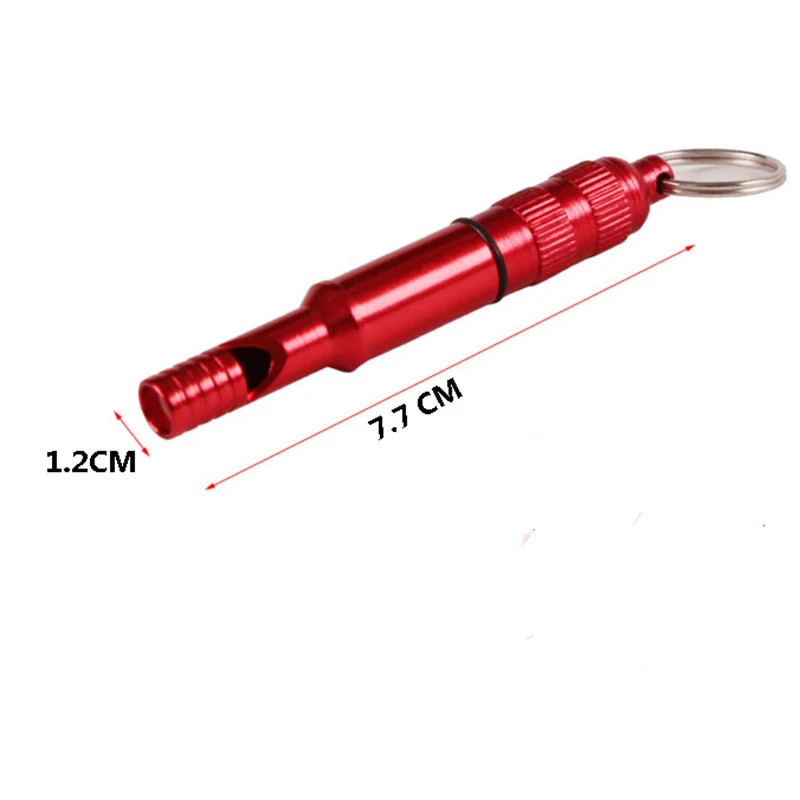 Спасательный свисток водонепроницаемый алюминиевый для выживания на открытом