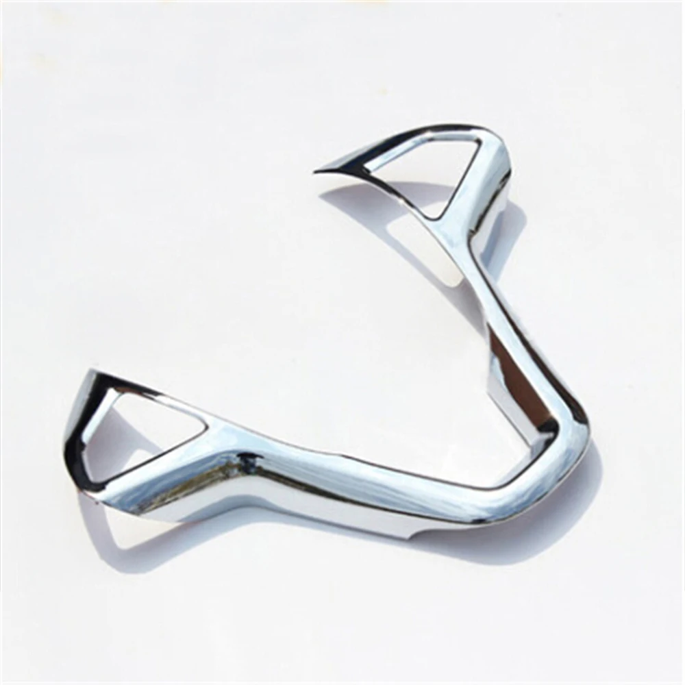 

Car-Styling For Chery Tiggo 5 Interior Steering Wheel Decoration Box Decoration Light Bar ABS Chrome Trim 1pc Car Accessories