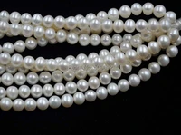 aa wholesale 2 strands 7 8mm white genuine pearl