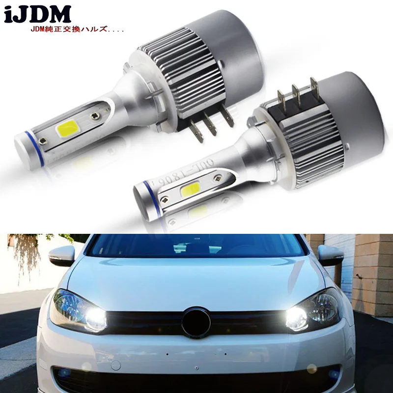 IJDM автомобильные ксеноновые белые H15 светодиодные лампы для Volkswagen Audi BMW Mercedes