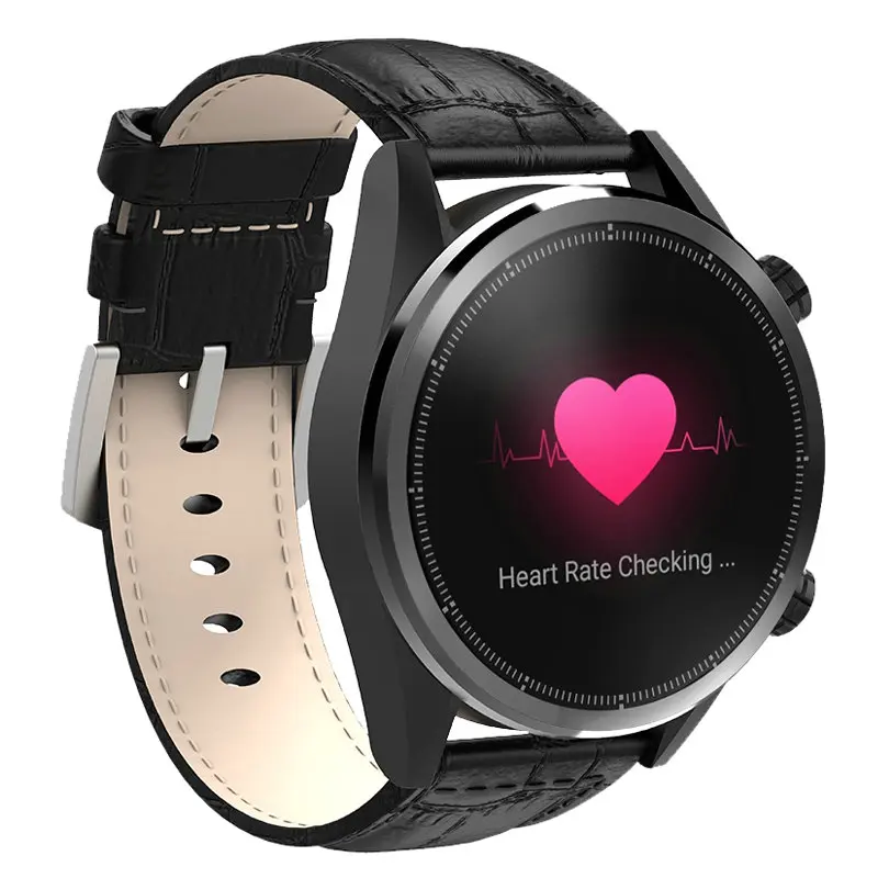 black leather Kospet Hope Lite 4G LTE мобильные Смарт-часы Android 7,1 1,39 дюймов умные часы с сенсорным экраном водонепроницаемые Bluetooth спортивные наручные часы - Цвет: black leather