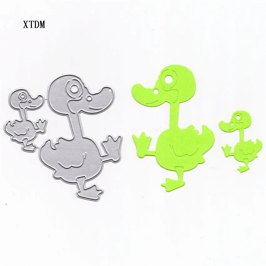 Die cutting die toy a group of small yellow ducks metal crafts paper embossed DIY Easter New Year | Дом и сад