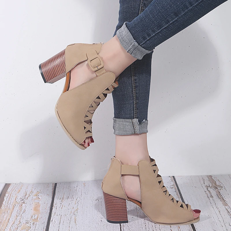 Женские сандалии на высоком каблуке роскошные дизайнерские с открытым носком 2020