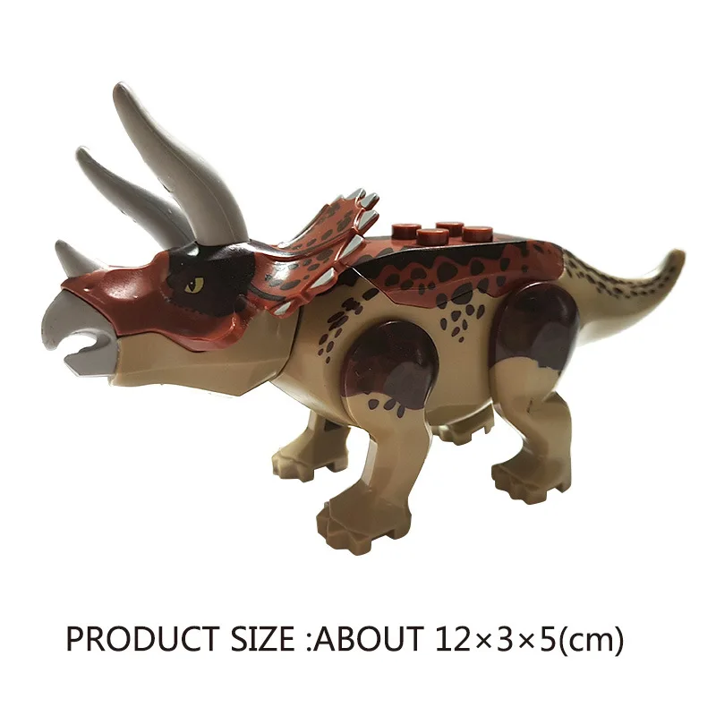 Модель динозавра парка Юрского периода экшн фигурки Carnotaurus кубики для сборки