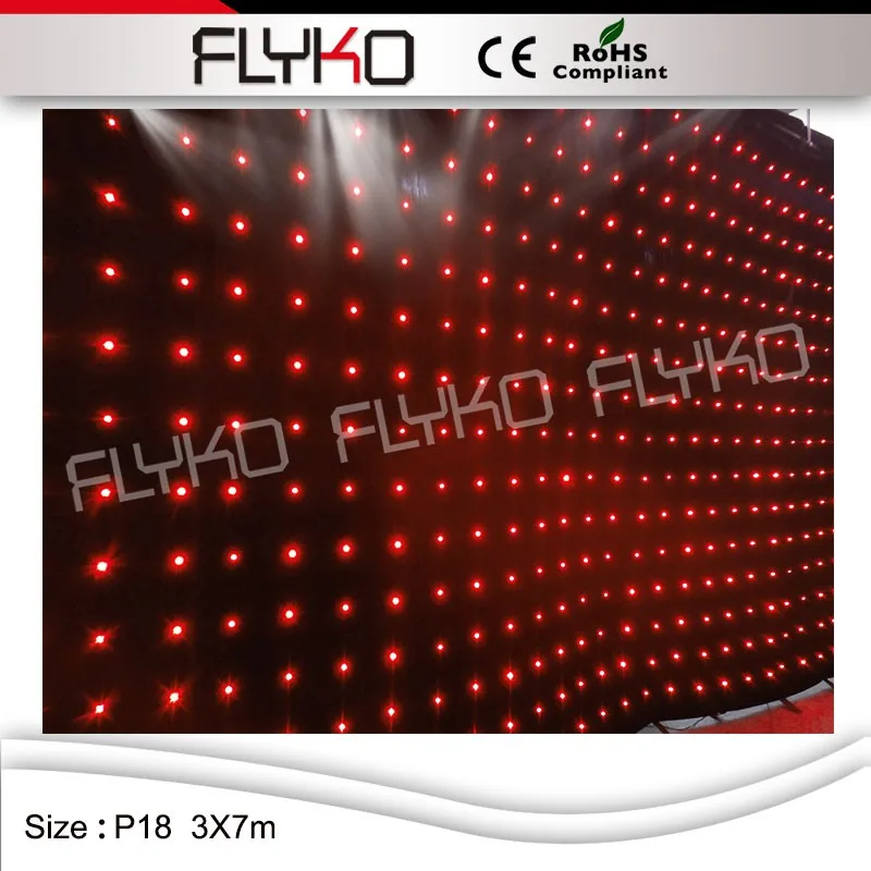 flexible stage rental led curtain screen display SMD Full Color night bar use video | Освещение