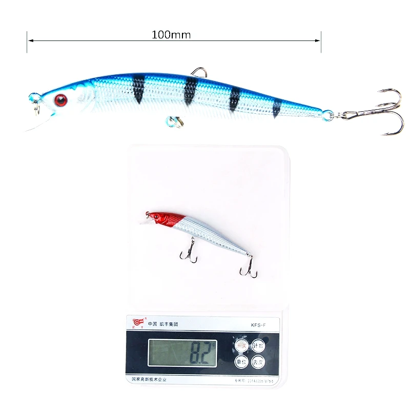 1 шт. Рыболовная Приманка Minnow 10 см 8 2 г Jerkbait плавание на глубине воблеры Crankbait Ocean