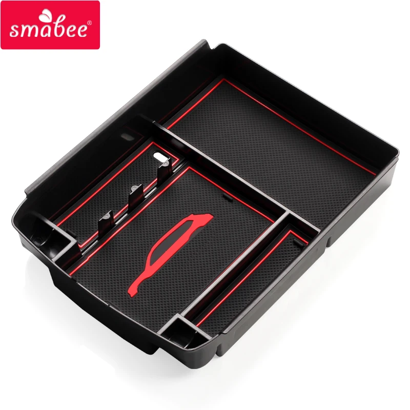 

smabee Car Armrest Box Storage Fit for VW ATLAS TERAMONT and Cross Sport 2018 - 2021 Center Console Armrest Storage Coin storage