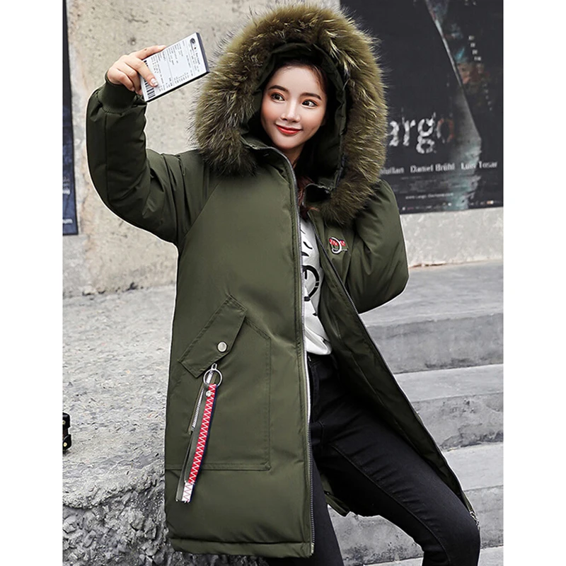 1 шт. парка для женщин зимние куртки и пальто будущих мам модные Faxu Мех животных