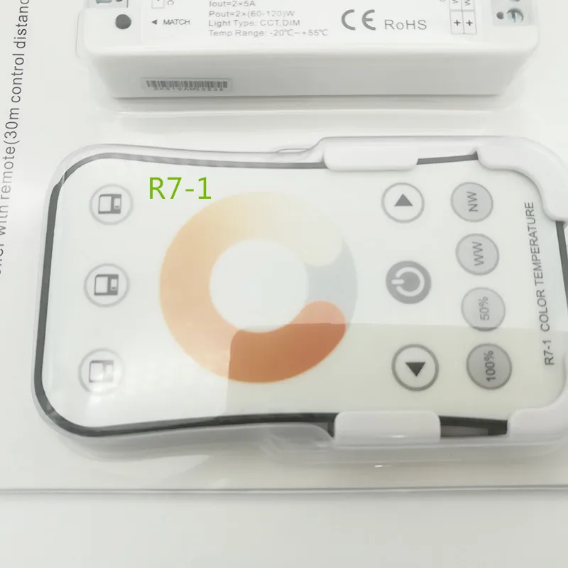 Беспроводной Радиочастотный регулятор температуры цвета V2 + R7-1 2 4 ГГц 2-канальный