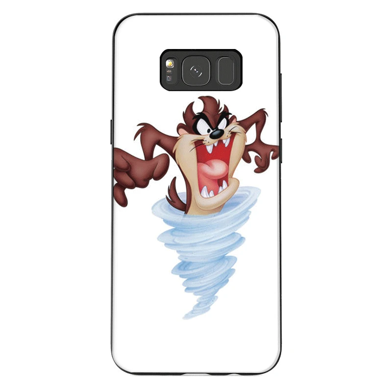 Силиконовый ТПУ чехол для телефона Samsung S6 S7 Edge S8 S9 S10 Plus S10E Looney Tunes Tasmanian Shell