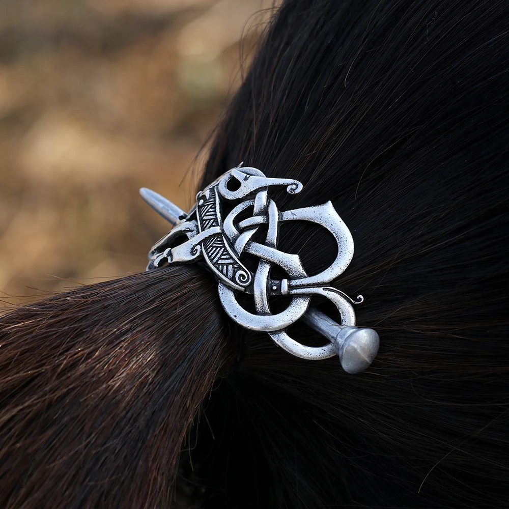 Заколки для волос в античном стиле с изображением дракона викинга|jewelry accessories|antique