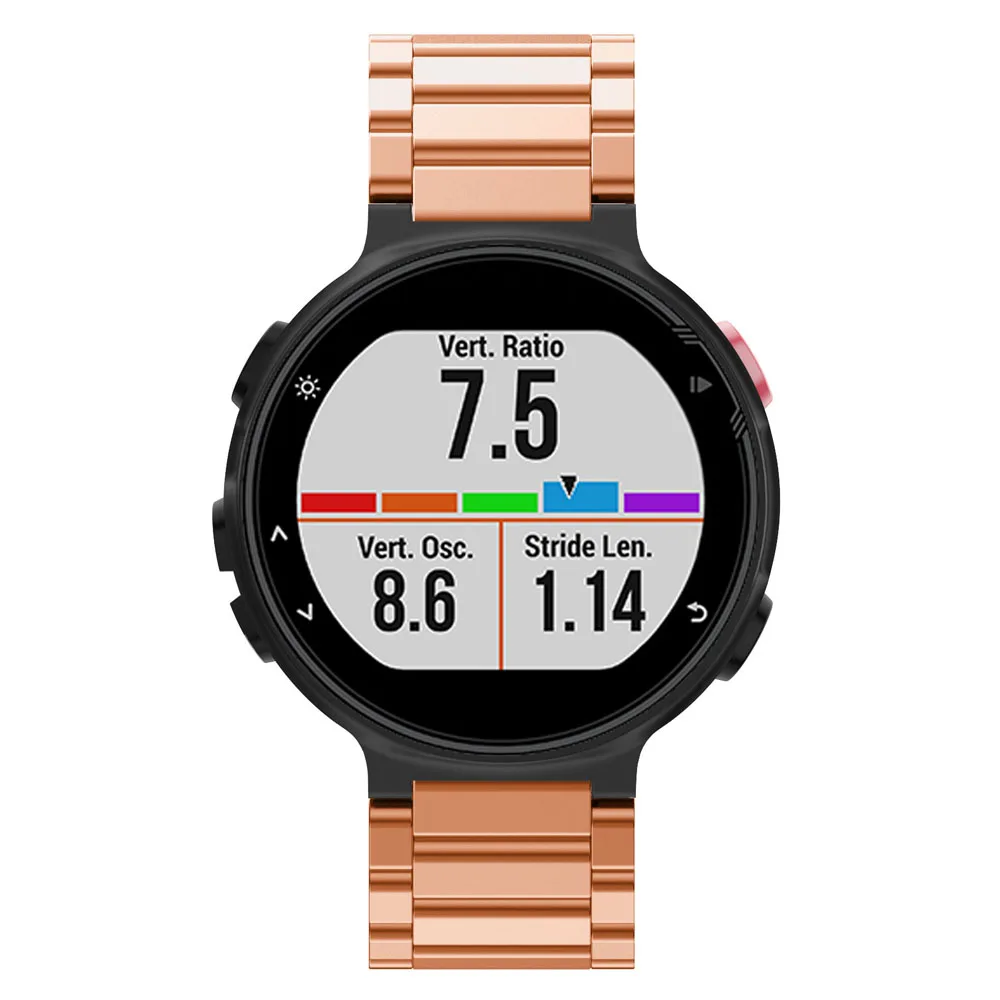 Ремешок для часов из нержавеющей стали Garmin Forerunner 230 235 220 620 630 735X сменный Браслет с