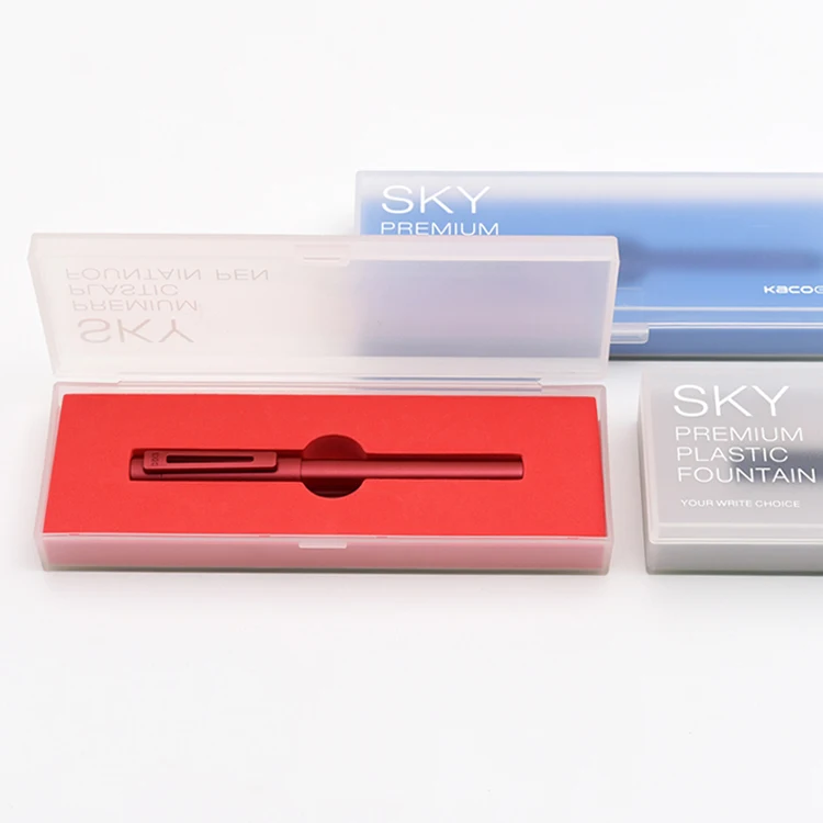 Модные канцелярские принадлежности KACO SKY EF/F перьевая ручка 0,38 мм 0,5 мм прозрачные/конфетные/металлические цветные чернильные ручки с коробкой