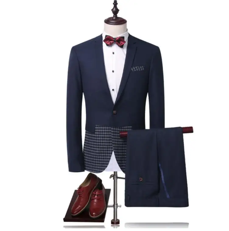 Jacket+pants men clothes single button wedding suits men,casual men's Dress suits,Business Suits blazers size personalizzato