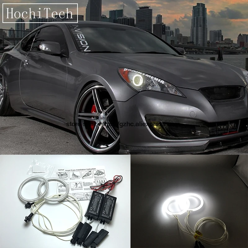 HochiTech для Hyundai Genesis Coupe 2010 2014 Ультра ярсветильник дневной свет DRL CCFL глаза ангела
