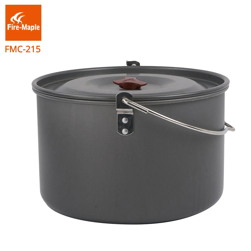 Fire Maple Открытый Кемпинг большой 8L горшок Один Кемпинг подвесные горшки плита для пикника алюминиевая кастрюля для 6-8 FMC-215