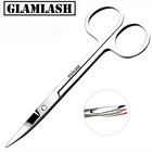 GLAMLASH 5 шт изогнутые ножницы Нержавеющаясталь бровей Триммер для волос ножницы для обрезки Красота маникюрные ножницы уход за лицом отделка пинцет