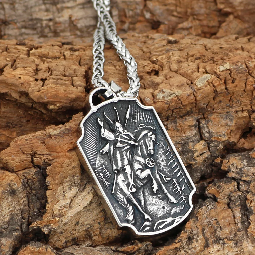 Мужское скандинавский Викинг odin Yggdrasil ожерелье из нержавеющей стали с двойной