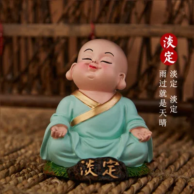 Оптовая продажа 4 шт креативный китайский стиль милый и толстый Zen monk Xiaosha резьба