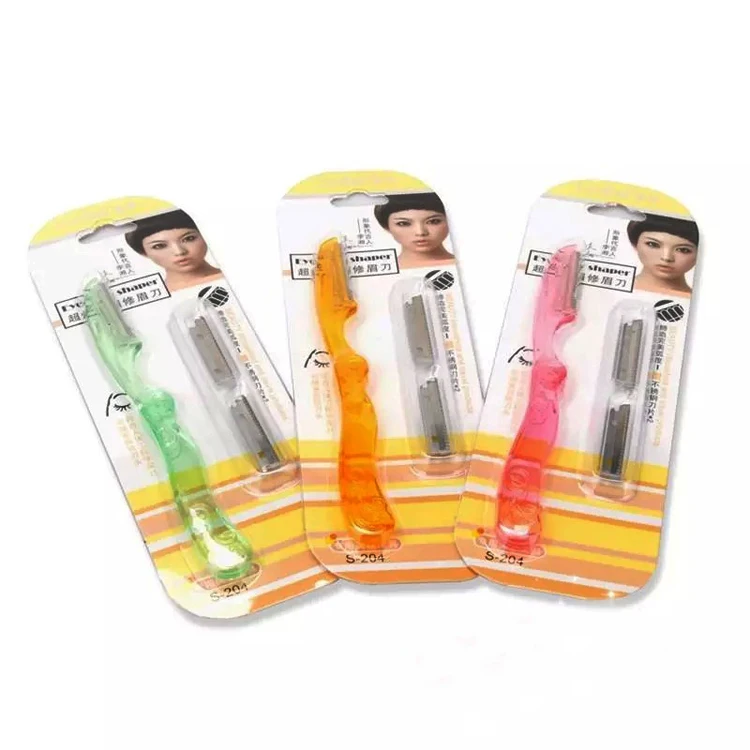 New Portable 5pcs Pro Eyebrow Razor Trimmer Shaper Shaver Hair Remover Set Sharp For Make Up Kit Stainless Steel Cutting | Красота и