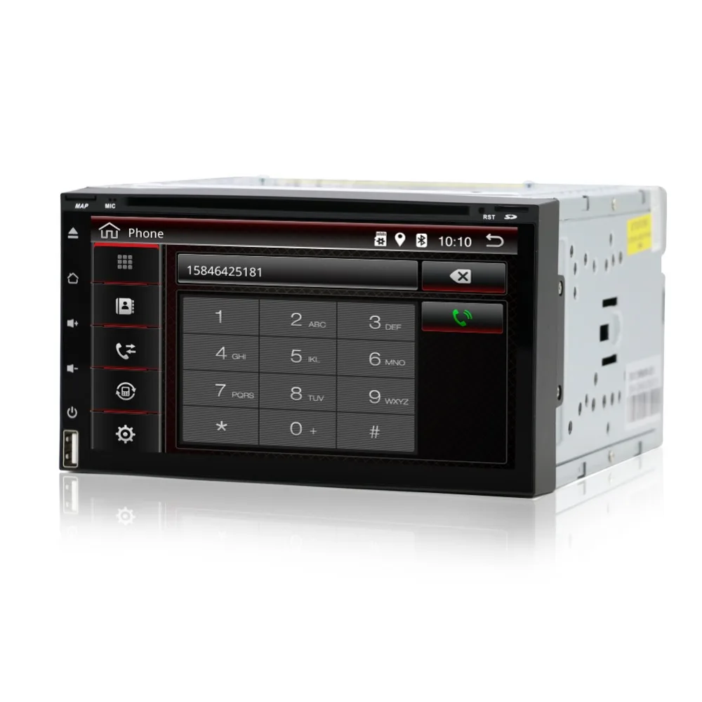 Четырехъядерный Android 7 1 полный сенсорный экран с автомобильным DVD плеером GPS для