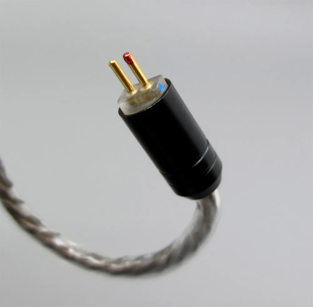 LN006030 Экранирование Mic удаленный OCC посеребренный кабель для наушников 0 78 мм