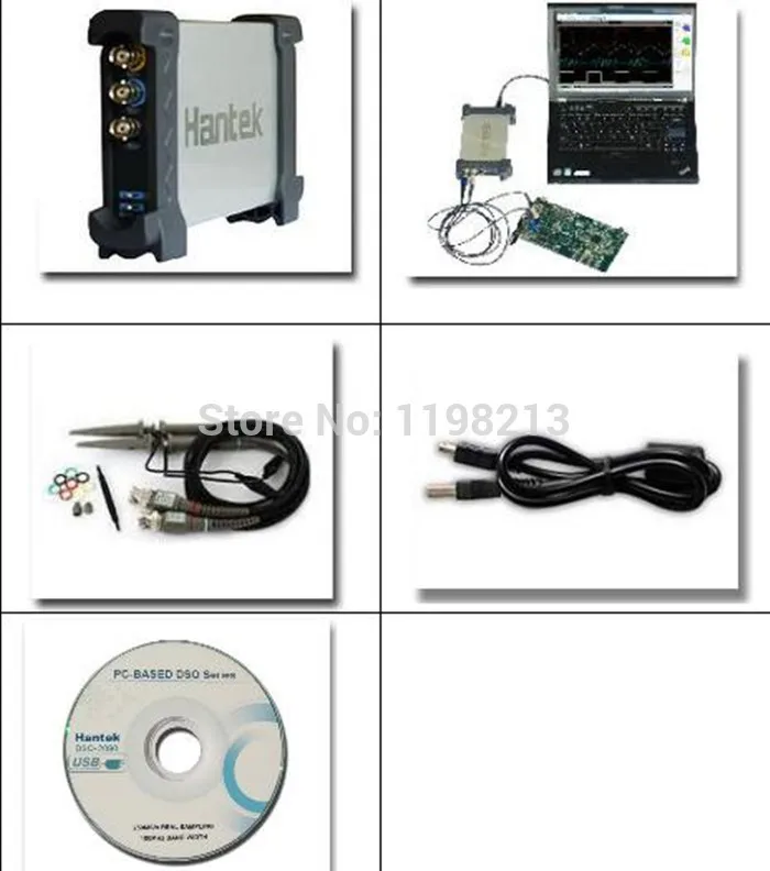 Hantek 6052BE USBXI 2CH USB цифровой осциллограф 50 МГц 150 мс/с 6052BE|oscilloscope windows|oscilloscope 100mhzoscilloscope