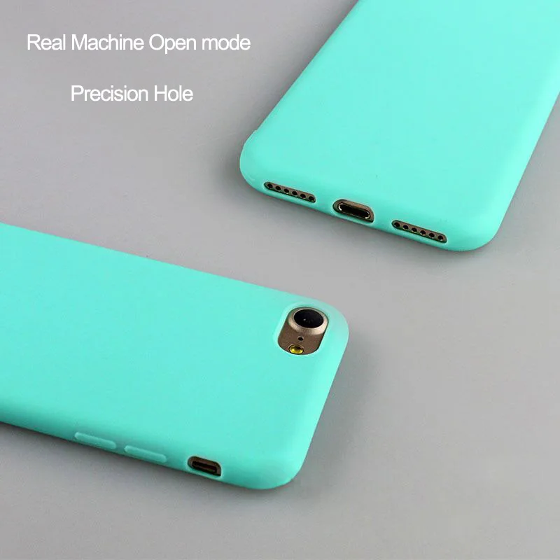 TPU Phone Case for Iphone6 7 6S 8 Plus Candy-colored Slim Soft Cover Skin IPhone7 6 6s X 5 5S SE XS XR MAX | Мобильные телефоны и