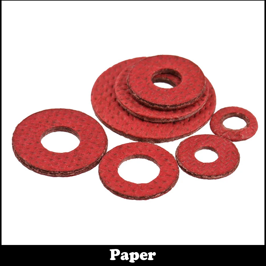 M3 5 * 12*1 M3x12x1 M3.5 8*0 M3.5x8x0.5 DIN7603 изоляционная прокладка уплотнительное кольцо красная