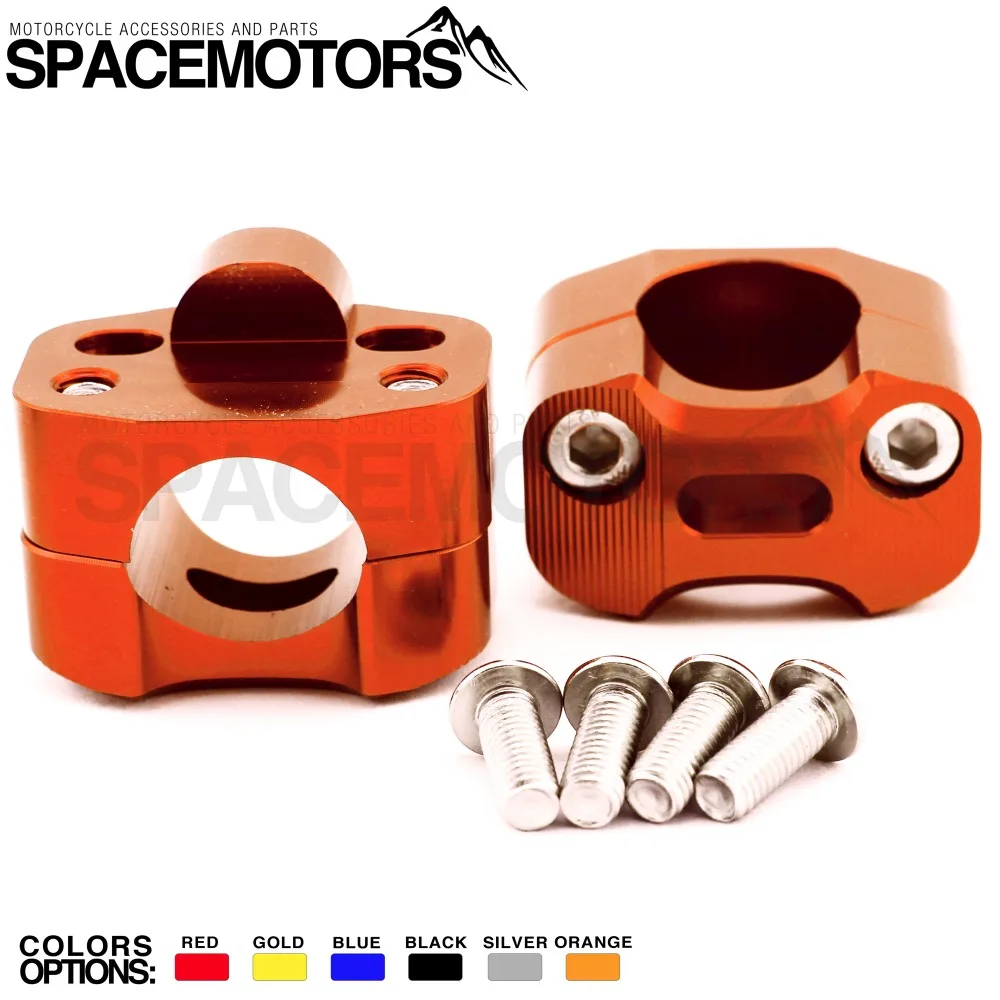 Оранжевые алюминиевые зажимы для руля мотоцикла с ЧПУ от 22 до 28 мм|clamp 22mm|stunt