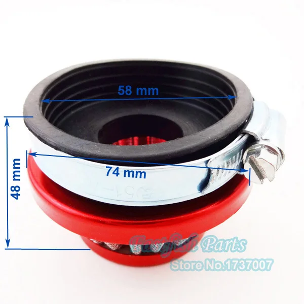Racing 19mm Carb Carburetor Carby &amp 58mm Air Filter For 49cc 50cc 60cc 66cc 80cc Motorized Bike 2 stroke Motorcycle Parts | Автомобили