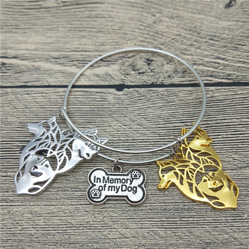

Trendy New Siberian Husky Bangles Cute Siberian Husky Dog Bangles Bracelets Fashion Pet Jewellery