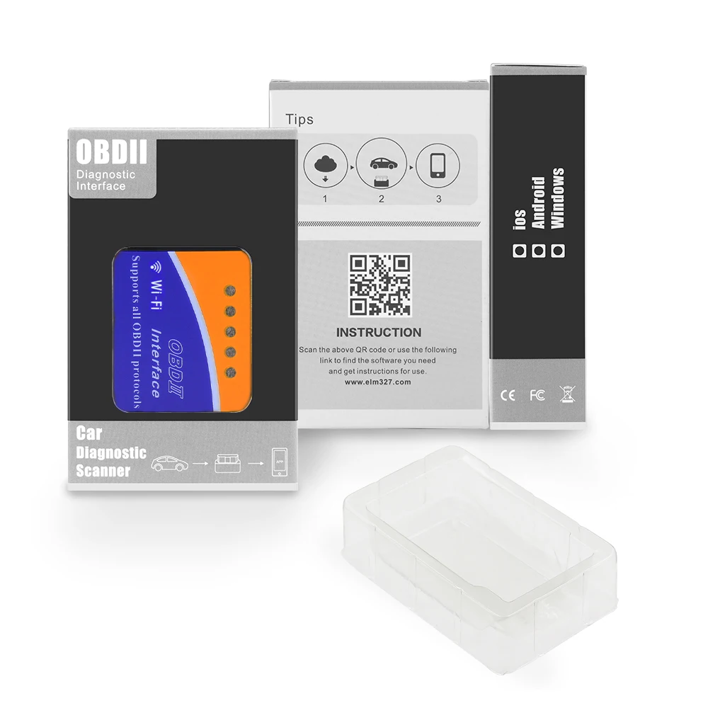 ELM 327 v1.5 OBD OBD2 Wi Fi сканер Авто диагностический инструмент автоматического 2 ELM327 для