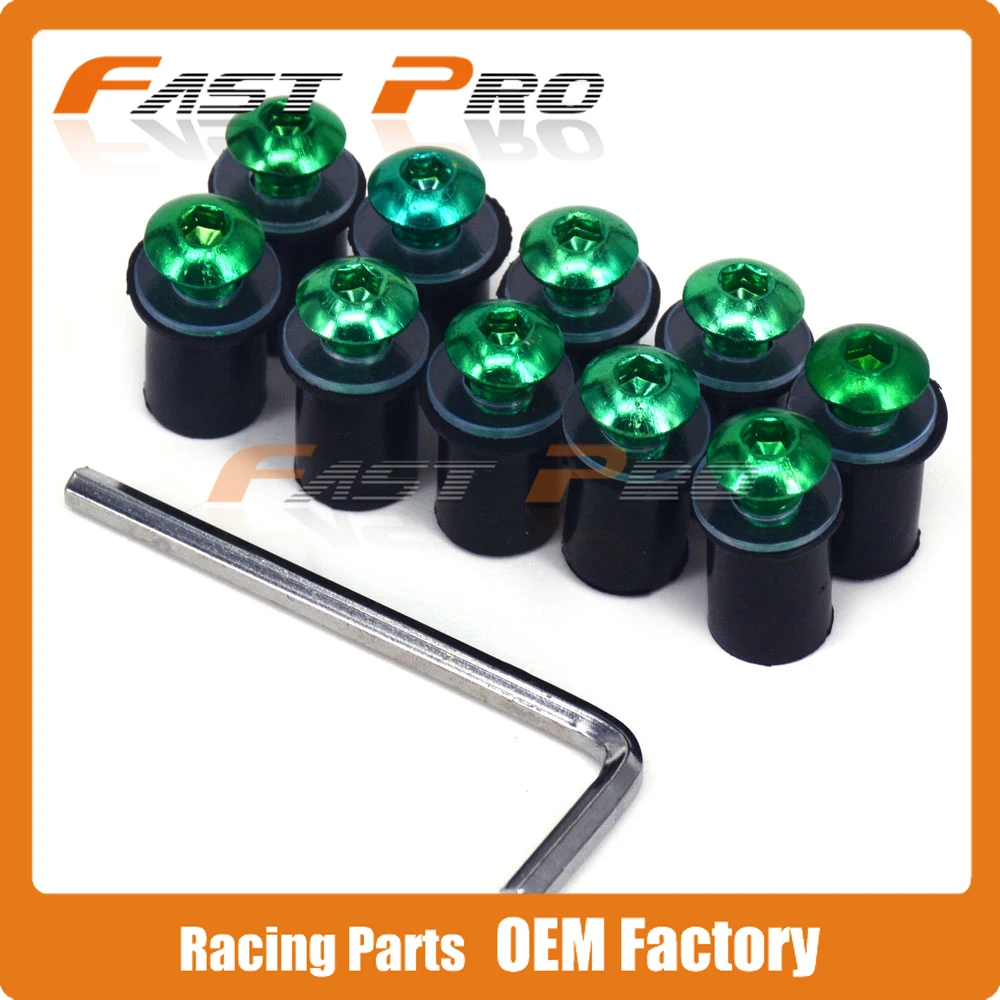 Болты для лобового стекла мотоцикла M5 5 мм YZF R1 R6 FZ6R FZ6 XJR400 FZ1 S1000RR GSXR GSX Z1000 ZX10R Z750