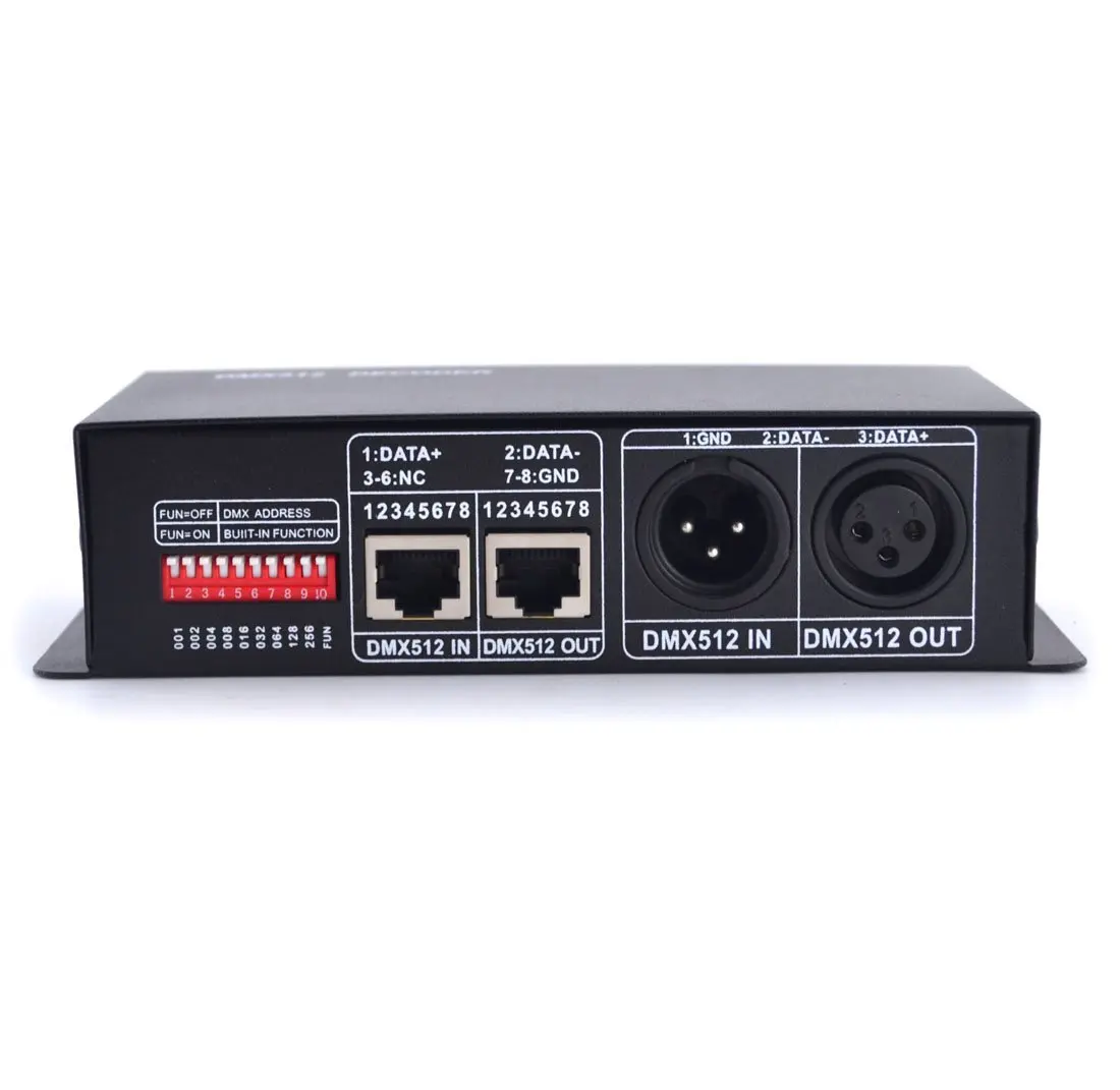 4CH DC12 24V RGBW DMX 512 декодер светодиодный контроллер RGB led DMX512 4 канала * 8A для