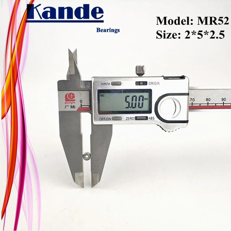 Подшипники Kande 10 шт. MR52ZZ MR52Z MR52 Z ZZ миниатюрный шарикоподшипник 2x5x2 5 мм|Валы| |