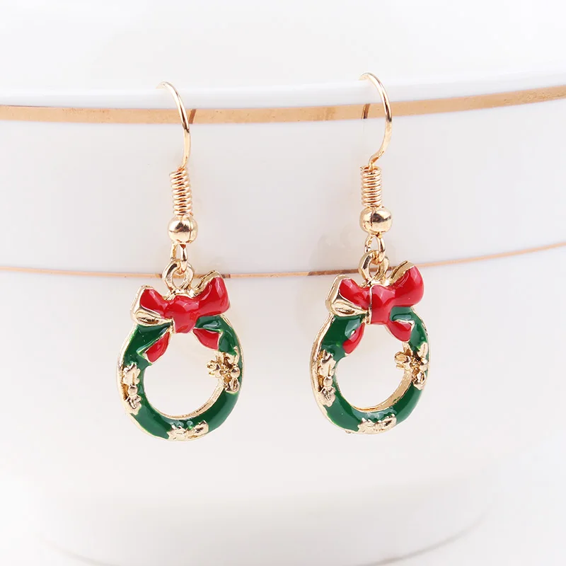 TODOX новые модные ювелирные изделия рождественские серьги для женщин и девочек