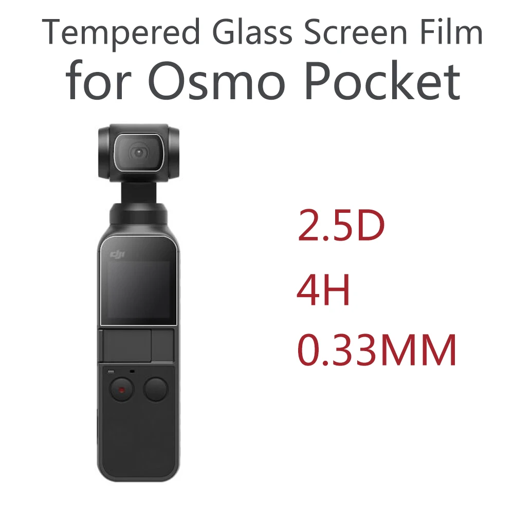 

OSMO Pocket 2 Защитная пленка для экрана из закаленного стекла + Защитная пленка для объектива из ТПУ для DJI Pocket 2 аксессуары