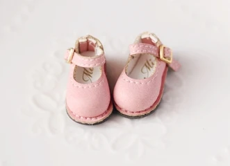 pink Новинка 1 пара 3 см мокасины для Blyth, AZ, MMK, Lati JerryB, Licca, Kurhn обувь для кукол мокасины-gommino Обувь для кукол - Цвет: pink
